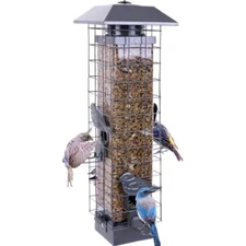 Bird Feeder for Outside, Metal Squirrel Proof Bird Feeders for Outdoors  