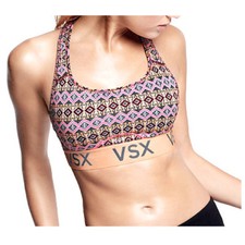 NEW Victoria's Secret VSX Player Racerback Sport Bra Multicolor Pullover
