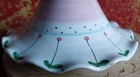 Vintage Italian Art Pottery 9" Umbrella Lid Hand-Painted Cherry Leave Canister  — photo 6