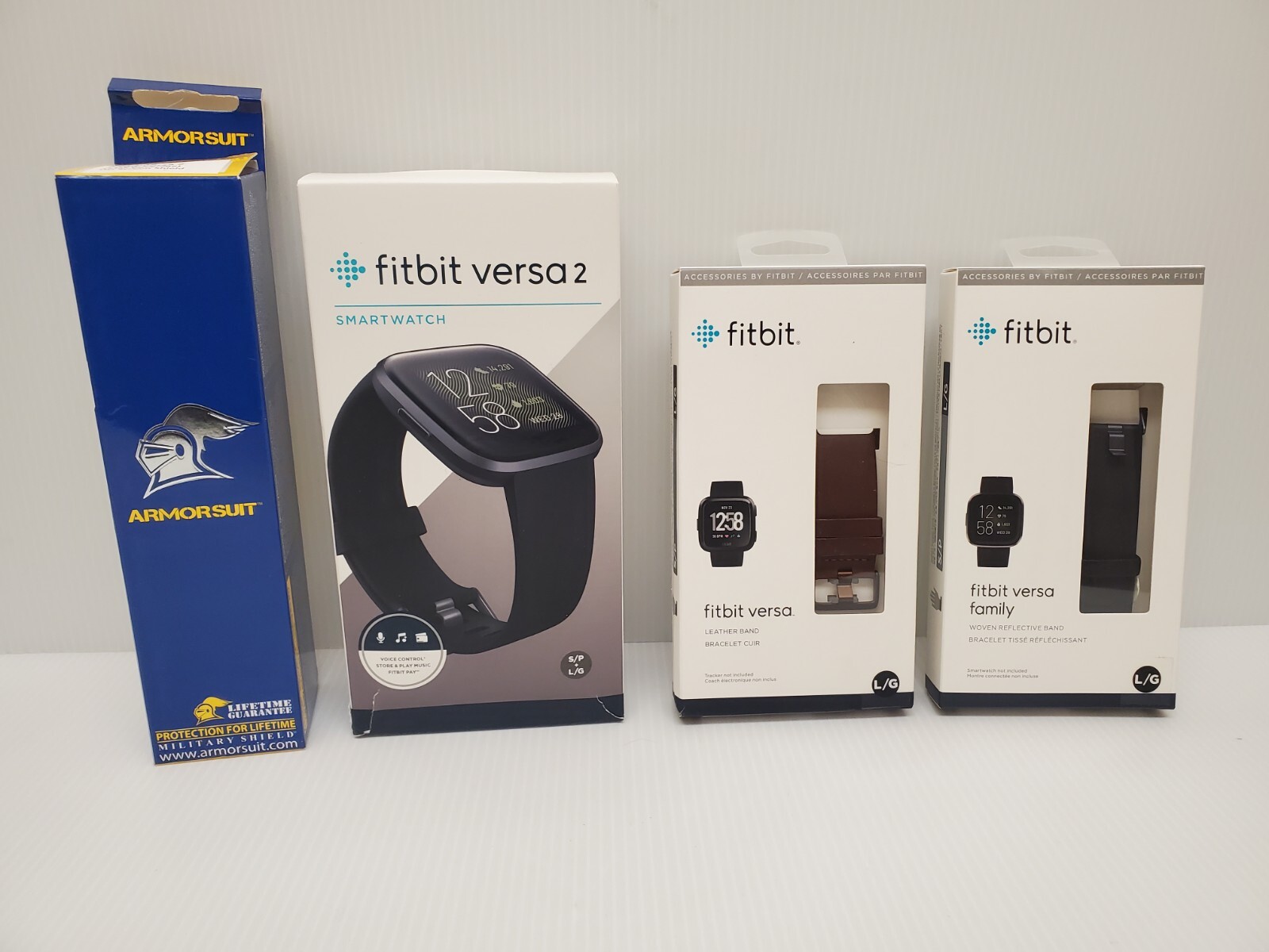Fitbit Versa 2 Smartwatch with Charger 2 Bands Screen Protectors Excellent Condition-image