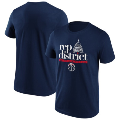 Washington Wizards NBA T-Shirt Herren Rep The District Oberteil - Neu