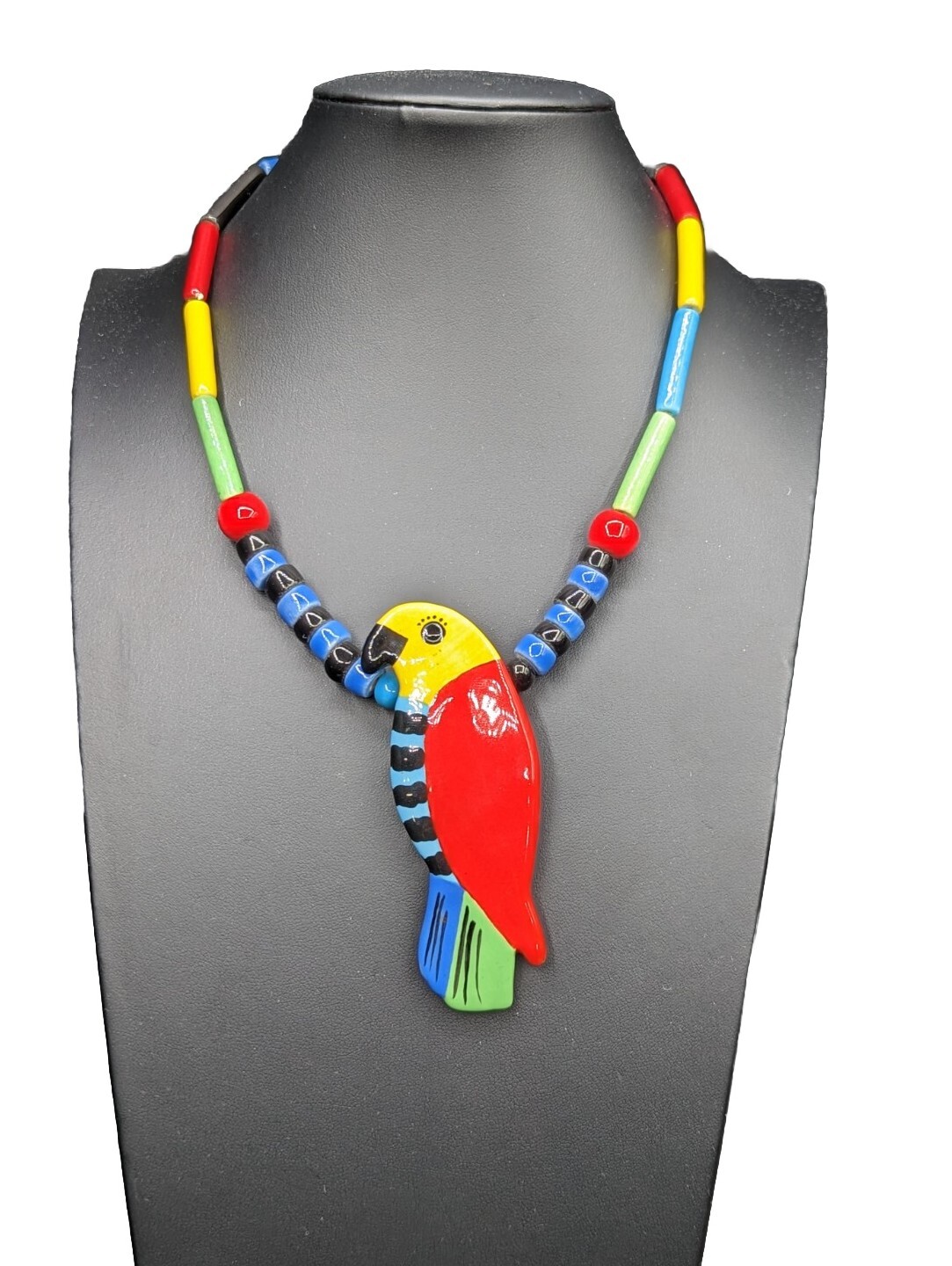 Ruby Z Candace Loheed Painted Ceramic Beaded Trop… - image 2