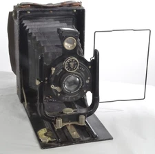 ✅ VOIGTLANDER AVG 9X12CM Folding plate camera Voigtar 13.5cm f6.3 lens, pre-war