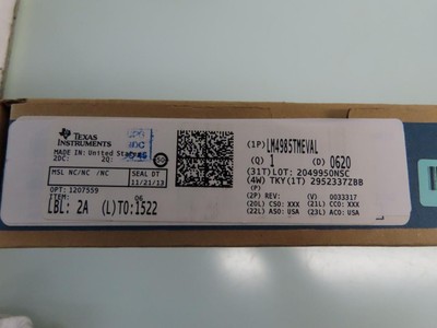Texas Instruments LM4985TMEVAL Audio IC Development Tool - EVAL BOARD