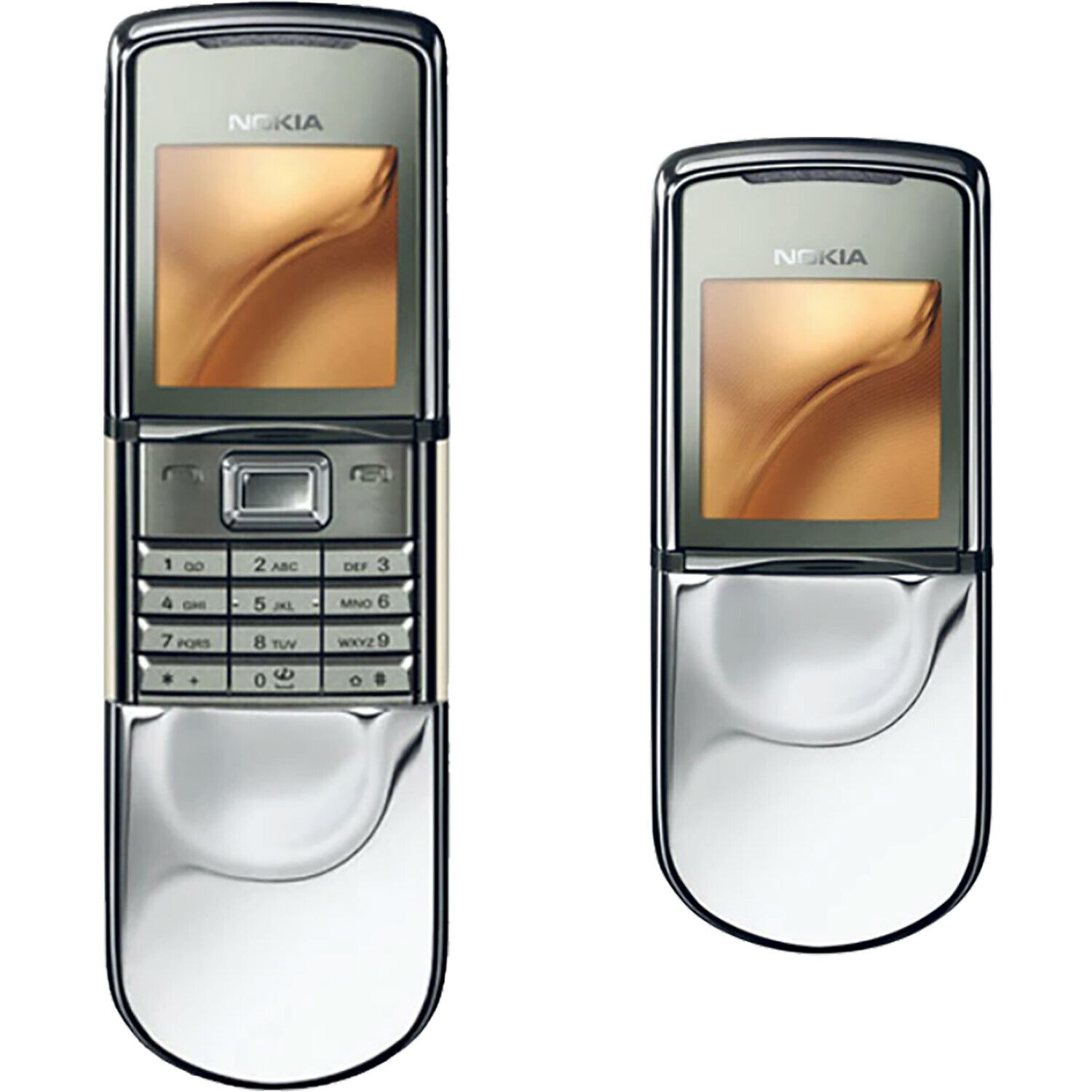 BNIB Nokia 8800 Sirocco 128MB Silver ABC + Russian Factory