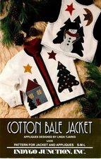 Cotton Bale Christmas Applique Jacket Pattern by Indygo Junction IJ335 Size SML