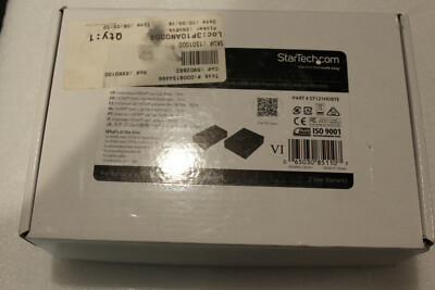 Star Tech HDMI Extender ST121HDBTE Compact Transmitter Over Cat5E Brand New