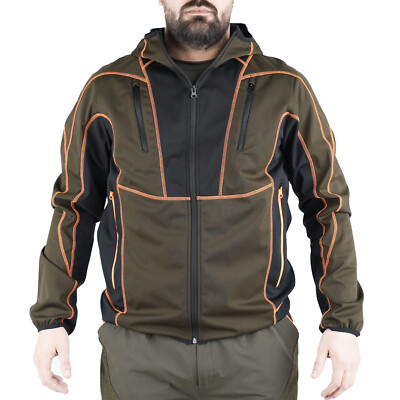 Giacca Da Caccia Microshell M-Tex Leggera, Impermeabile E Antivento, Con Cappuccio Zip, Per Outdoor E Attività All'Aperto, Frateliditalia.org