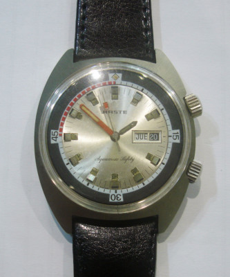 70s Haste Aquamax Safety Dual Crowns Super Compressor Divers Watch