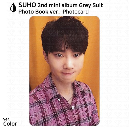 Suho From EXO 2nd Mini Album Grey Suit Official Photocard Photo Card KPOP K-POP - Picture 37 of 42