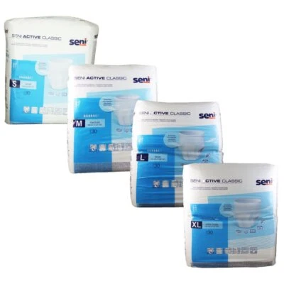 Seni Active Classic Inkontinenzslip 30 Stück - verschiedene Größen S M L XL