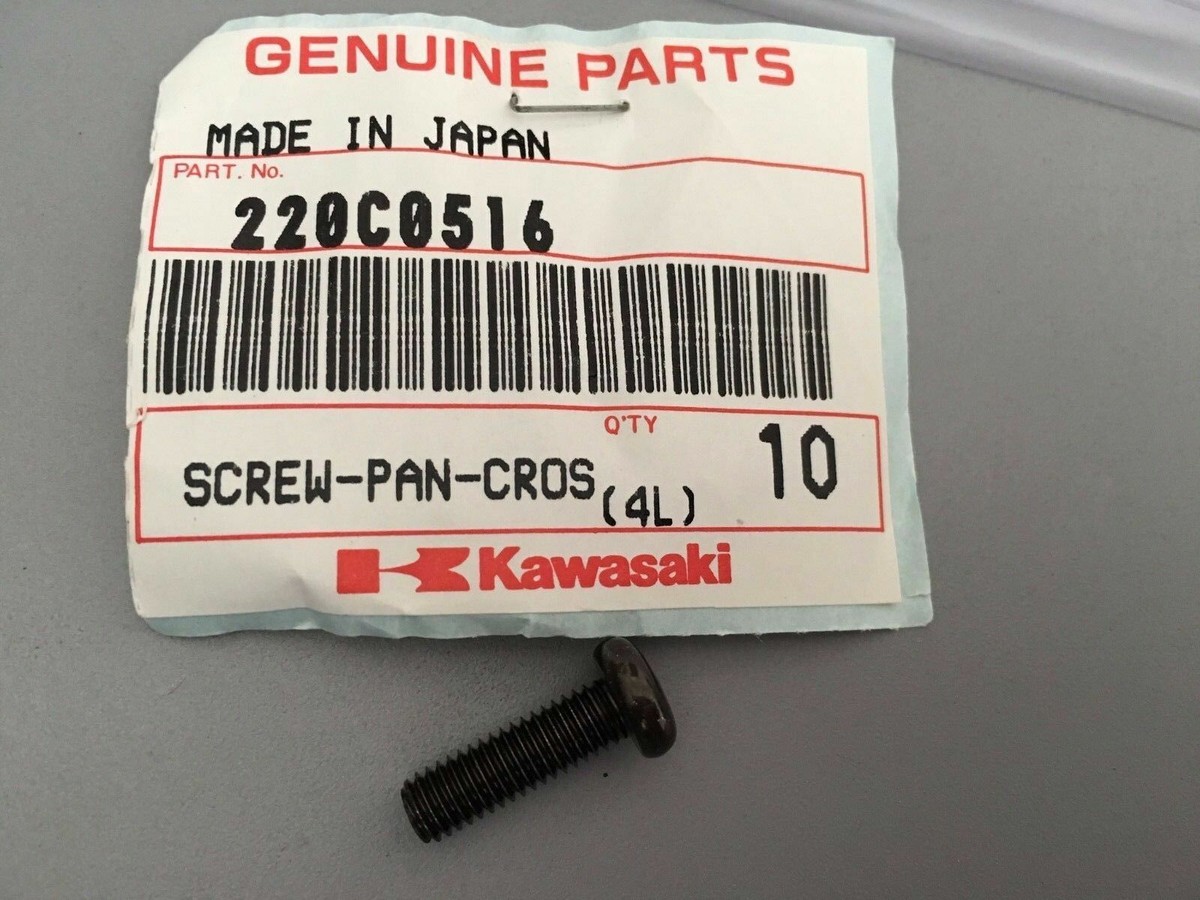 NOS Kawasaki GAT00 GAT40 Pan Cros Screw All Years 220C0516 | eBay