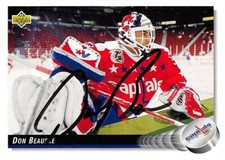 Don Beaupre autographed Hockey Card Washington Capitals, 67 1993 Upper Deck #310