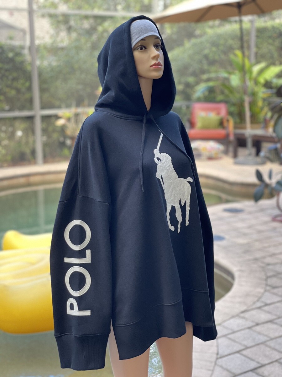 【Sサイズ】POLO RALPH LAUREN ビッグポニー ビーデッドフーディ Sサイズ】POLO RALPH LAUREN ビッグポニー ビーデッドフーディ