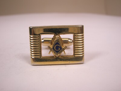 Masonic Shriner Scottish Rite SINGLE Vintage Cuff Link replace lost/broken ze52