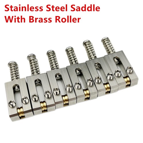 10.5 10.8MM Stainless Steel roller saddle Tremolo Bridge Saddles For