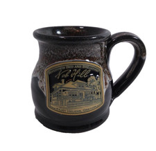 Deneen Pottery Riverview Bed and Breakfast St Helens OR Black Mug Hand Thrown