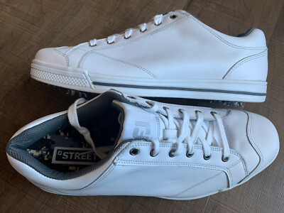 FOOTJOY - Street - Golf Shoes - 13 M - White - Waterproof - RARE