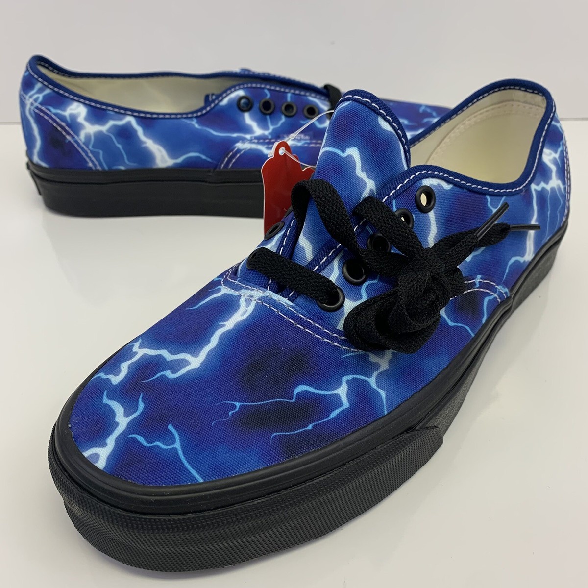 Vans New UA Authentic Lightning Black/Blue Men Size USA | eBay display picture 1