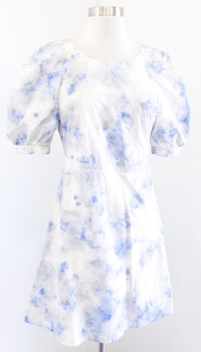 “BAUM UND PFERDGARTEN” ティアードミニドレス Flower/Blue BAUM UND PFERDGARTEN Aaliah Dress NEW Blue Hydrangea Floral