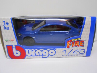 TOY CAR SUBARU WRX STi BLUE 1/43 MODEL BOY GIRL DAD BIRTHDAY GIFT