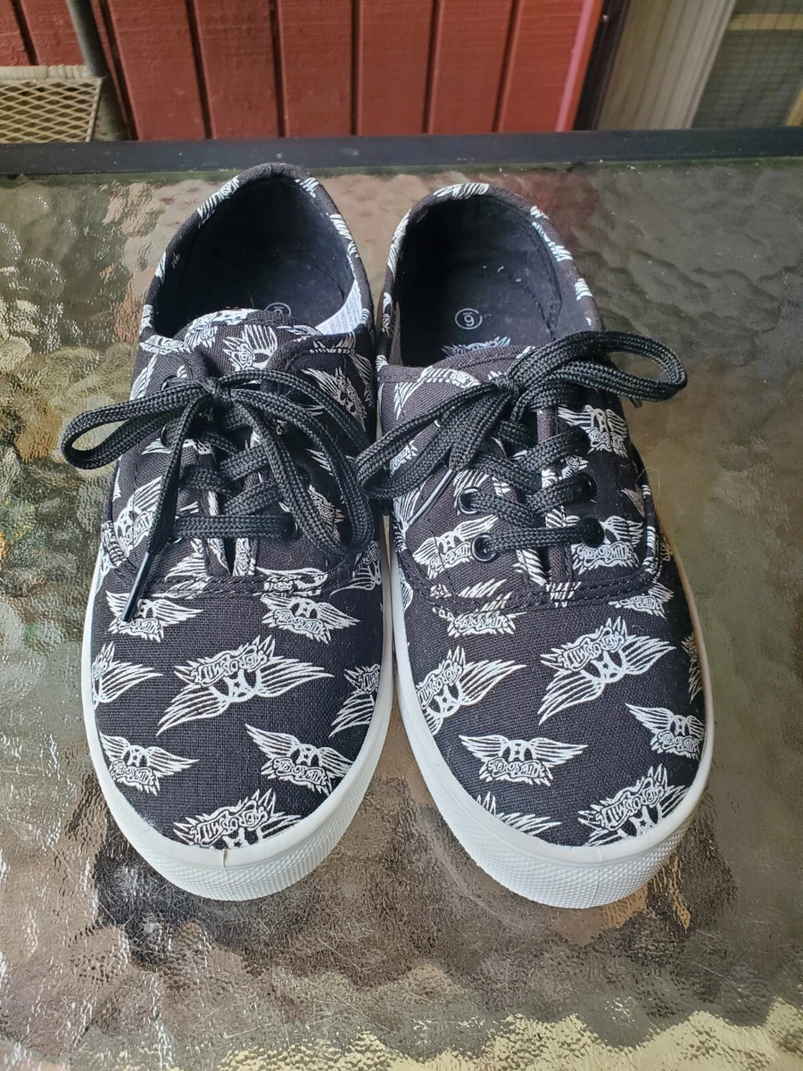 Black and white cheap rock and roll shoes