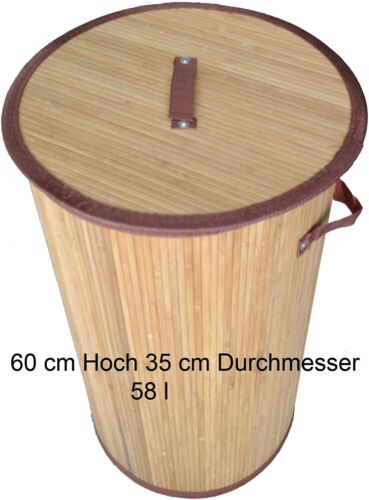 Bambus Wäschekorb Aufbewahrungsbox Wäschetruhe Wäschebox Wäschesammler KorbLN41 - Bild 1 von 1