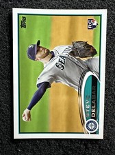 STEVE DELABAR #263 2012 Topps Baseball RC Rookie Card Seattle Mariners