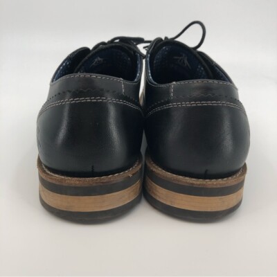 Original Penguin Black Leather Lace Up Boots | Breathable 