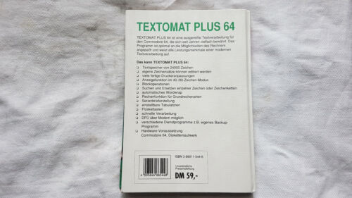 Software Textomat plus Textverarbeitung für Commodore 64 Data Becker ohne Disk. - Bild 5 von 5