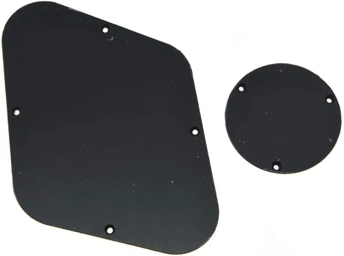 Dopro LP Rear Control Plate Switch Plate Cavity Cover for Epi Les Paul Solid Bla