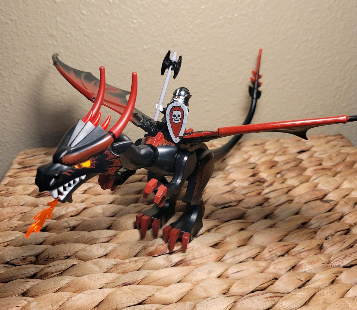 LEGO Castle Black Dragon w/Skeleton Champion Set 7094 | eBay