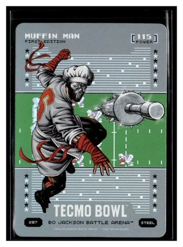 Bo Jackson Battle Arena Tecmo #S97 Muffin Man Baker Mayfield Silver Steel