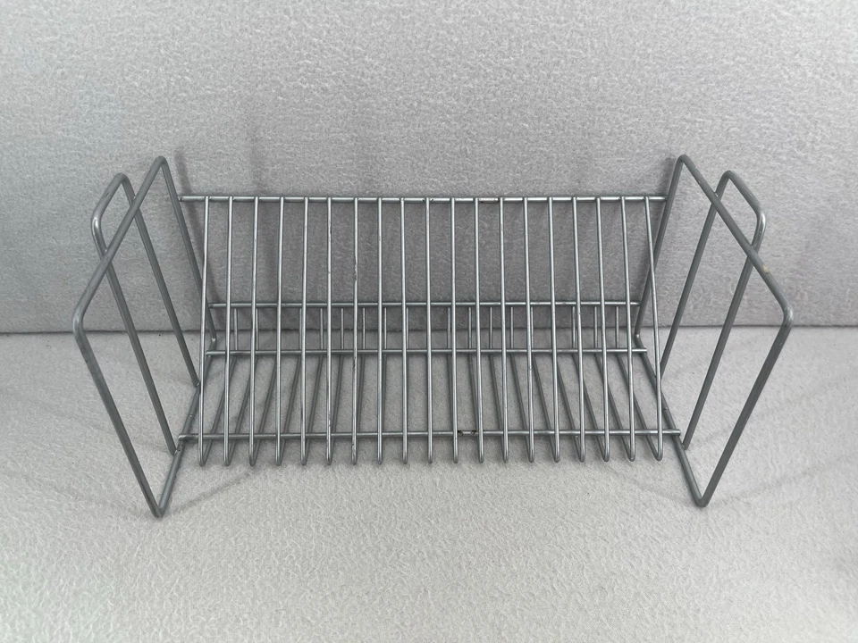 Metal Wire 20 CD Rack Stand Holder Organizer Organizer Desk Tabletop Silver Grey - Image 3 of 4