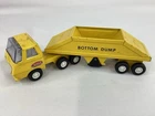 Vintage Tiny Tonka Bottom Dump Steel Yellow Truck