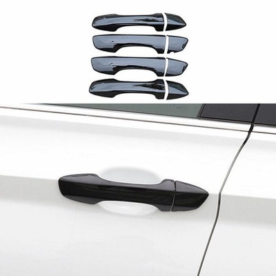 For VW Jetta Mk7 2019-2024 Glossy Black Side Door Handle Cover Trim 8PCS