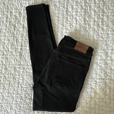 Madewell Women’s Jeans 9” High Rise Skinny Size 28 X 28  Very Stretchy Black