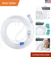 Standard Flow 5-Pack Soft Nasal Cannula - 4Ft Crush-Resistant for Oxygen Therapy