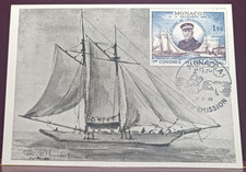 CARTE maximum premier jour Monaco 1966 congrés de l'histoire de l'océanographie