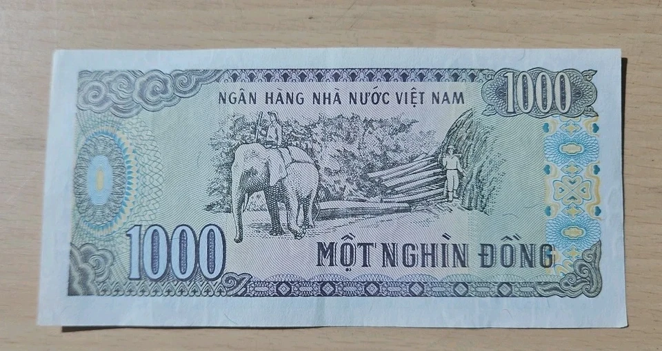 1988 Vietnam 1000 Dong Note - Image 2 of 2