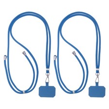 2Pcs Smart Phone Lanyard Universal Lanyard with Phone Patch, Sky Blue