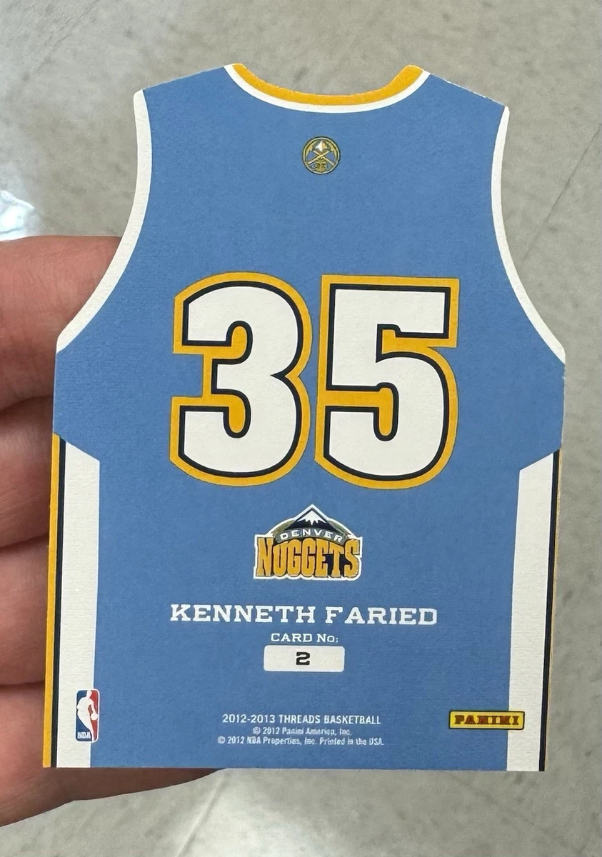Panini 2012-13 Threads Kenneth Faried Die-Cut Jersey Style #2 Nuggets