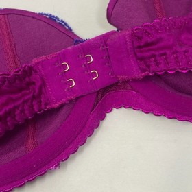 Agent Provocateur Molly Purple Silk Bra 34C