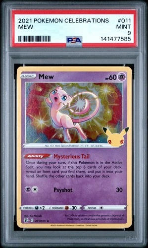 2021 POKEMON CELEBRATIONS #011 MEW PSA 9
