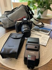 Canon EOS 650 35mm SLR Film Camera EF 35-105mm Lens Speedlite 420EZ Flash