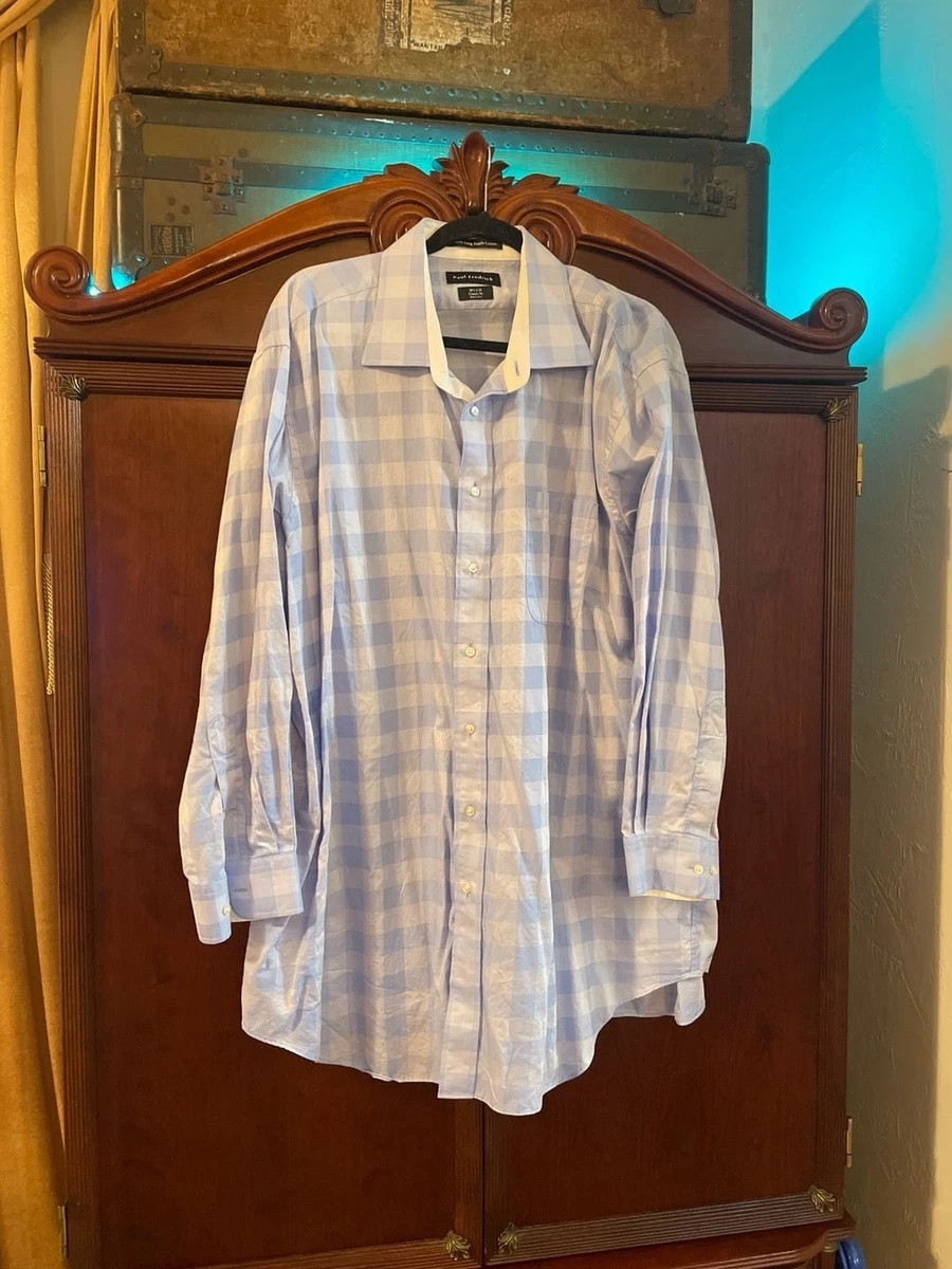 Paul Fredrick Chemise pour homme avec boutons pression et poignets