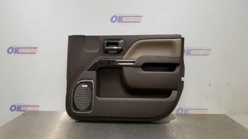 16 GMC SIERRA DENALI 2500 DOOR PANEL FRONT PASSENGER COCOA DUNE CREW CAB - Picture 1 of 12