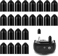 24Pcs Shock Collar Dog Rubber Tips - Prong Collar Cover Replacement, Pet Safe Co
