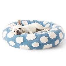 Lesure Donut Dog Bed Medium Size Dog - Round Cat Beds for Indoor Calming Pet ...