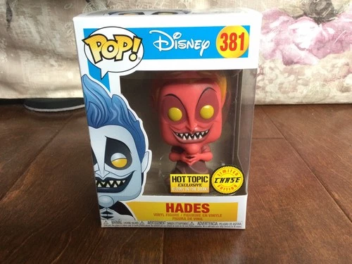 Funko Pop! Vinyl: Disney - Hades (Red , Glow) Chase Hot Topic Exclusive New